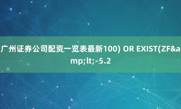 广州证券公司配资一览表最新100) OR EXIST(ZF&lt;-5.2